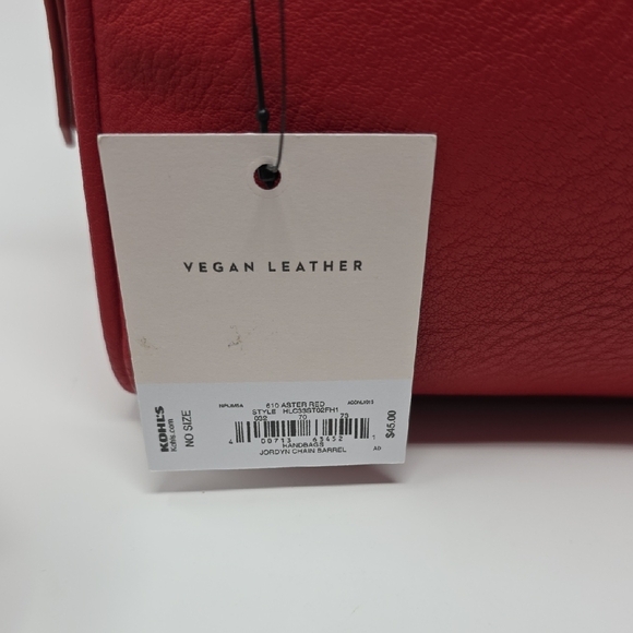 Lauren Conrad LC Mini Satchel Crossbody – Red – NWT - Picture 14 of 15